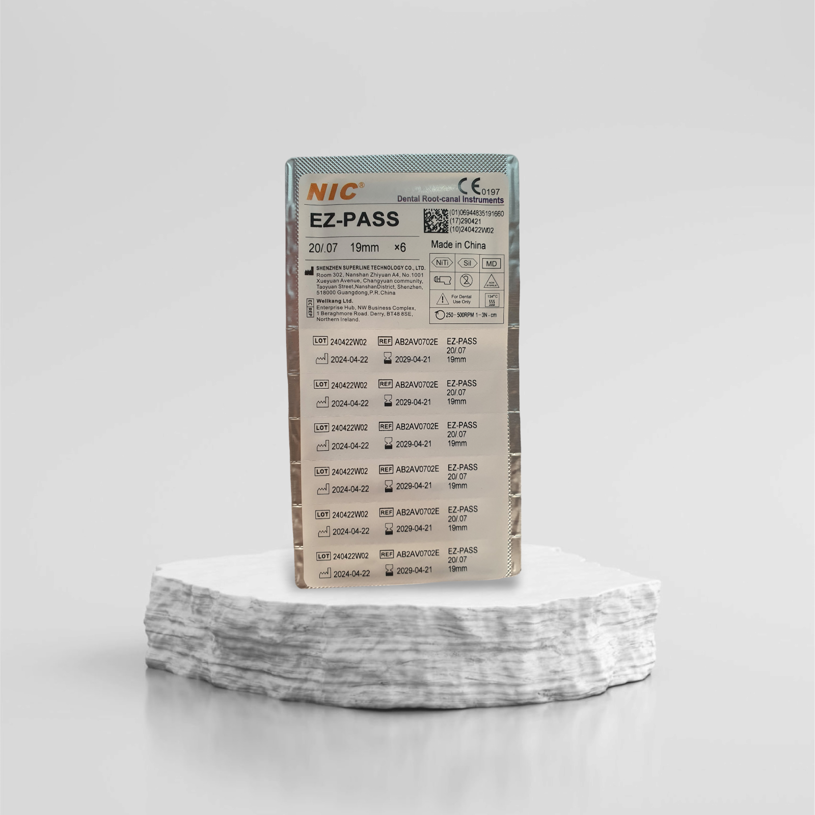 EZ PASS ( SX 20 7% 19MM) (6 FILES) Image 2